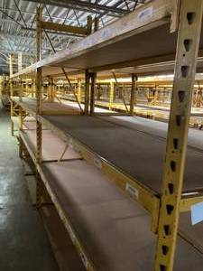 Industrial Shelves 30 x 9 x 9 Tall, 3 Sections
