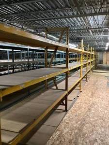 Industrial Shelves 30 x 9 x 9 Tall, 12 Sections