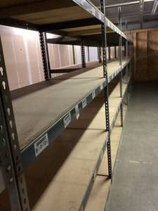 Industrial Tear Drop Shelves 30 x 6 x 7 Tall 6 Sections