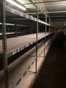 Industrial Tear Drop Shelves 32 x 6 x 7 Tall 12 Sections