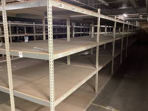 Industrial Tear Drop Shelves 32 x 6 x 7 Tall 10 Sections
