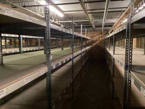 Industrial Tear Drop Shelves 32 x 6 x 7 Tall 12 Sections
