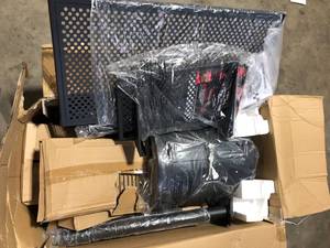Char-Griller Smokin Champ Charcoal Grill Offset Smoker in Black   Customer Returns See Pictures