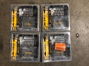 Lot of DEWALT Black and Gold Impact Ready Metal Drill Bit Set (18-Piece)   Customer Returns See Pictures