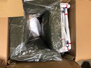 Sled Base Dining Chairs Green (Set of 2) Customer Returns See Pictures