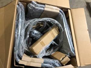 Hampton Bay Ashbury Pewter Outdoor Dining  Chairs (No Table)   Customer Returns See Pictures