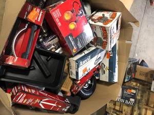 Gaylord of Assorted Hand Tools and Hardware Various Models and Conditions Customer Returns See Pictures