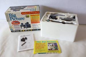 lot 771 image: X-10 Big Picture Broadcast PC To TV Transmitter w Mouse Remote Model VK 25A