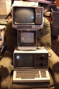 lot 847 image: (3) Vintage Electronic ComponentsRadio Shack TRS-80 Video Display Mfd. Date Nov. 1978, TMK Power Source Model 793-C, Zenith Data Systems