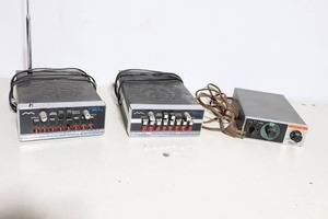 lot 882 image: (2) VINTAGE REGENCY 8 CHANNEL HILO MONITORADIO SCANNERs W POWER CORD, Lafayette Micro-P50