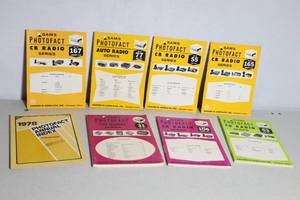 lot 898 image: Vintage Sams Photofact CB Radio Auto Radio Books