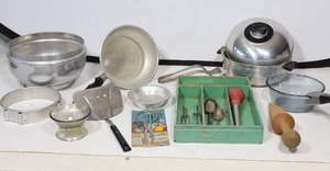 lot 730 image: Vintage Kitchen Utensils Etc