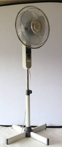 lot 740 image: Adjustable Height Floor Fan...