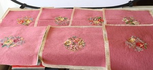 lot 755 image: Beautiful Vintage Cross-Stitch Pillow Covers