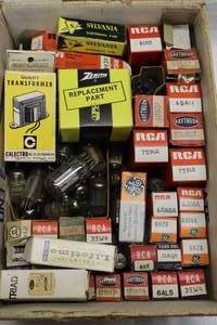 lot 959 image: Vintage RCA GE Tung-Sol Sylvania Raytheon Westinghouse Realistic Electron Tubes
