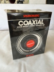 lot 916 image: NEW SparkoMatic Coaxial Door Mount Stereo Speaker Set NIB