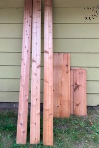 lot 984 image: Cedar Pine Plank Boards Etc