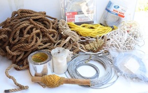 lot 21 image: Garage Shop...Ropes Twine Sissel, Cable Wire Ropes Etc