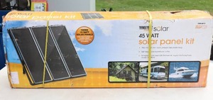 lot 970 image: NIB Thunderbelt Magnum Solar 45-Watt Solar Panel Kit