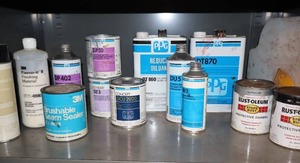 lot 178 image: Paint, Reducer, Seam Sealer, Finishing Material And More
