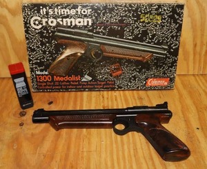lot 2B image: Vintage Crosman Pellet Pump-Action Pistol Model 1300 Medalist