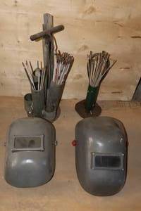 lot 232 image: Welding Helmets And  Welding Rods