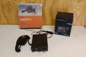 lot 233 image: MRC 23 Channel Mobile Citizens Band Transceiver Model M-353 And Window Mount For A GPS