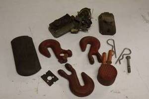 lot 240 image: Vintage Steel Cast Hooks Etc