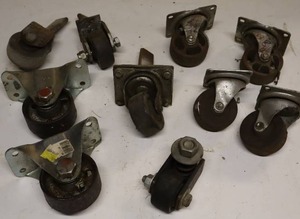 lot 256 image: Caster Wheels Some Swivel