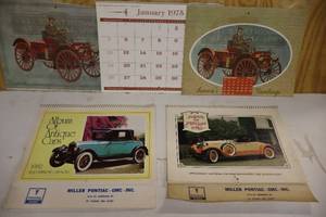 lot 273 image: AACA Antique Automobile Club of America Calendars Miller Pontiac GMC Inc 1978, 1982 Etc