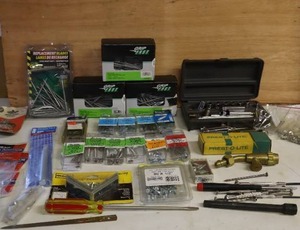 lot 307 image: GarageShopAssorted Hardware Nails, Screws, Bolts, Nuts Etc