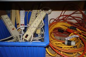 lot 339 image: Surge Protectors, Extsion Cords Etc