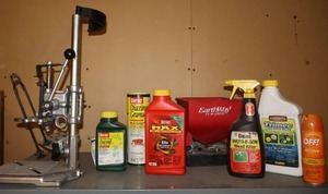 lot 343 image: Vintage Sears Craftsman 18-Inch Bench Top Drill Press, Lawn and Garden Chemicals Etc