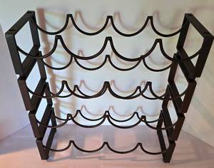 lot 29 image: Adaptable Four-Sectioned Wine Storage Rack
