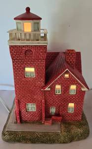 lot 94 image: Lovely Lefton Two Harbors, MN Electrified Lighthouse Display