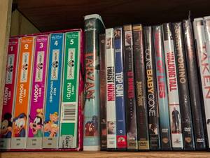 lot 20 image: Assorted DVDs and VHS Tapes