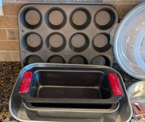 lot 58 image: Cookie Cutters and Baking Pans