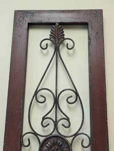 lot 63 image: Wood and Metal Wall Decor