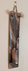 lot 101 image: Hanging Pottery Wall Vase