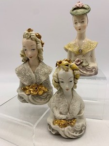 lot 43 image: Vintage Porcelain CORDEY Figurines - QTY 3