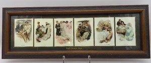 lot 31 image: Vintage HARRISON FISHER - Lifes Eventful Days - Framed Series of Prints