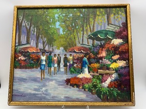 lot 28 image: Vintage Original Oil Painting by GAREID - Germany