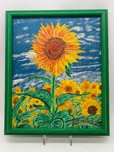 lot 29 image: Fine Art Impressionist Still Life Original Oil Painting by BJORN MEISNER - Signed - Sunflowers