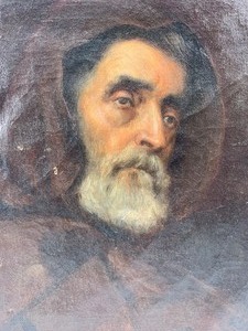 lot 85 image: Vintage Portrait of a Monk Print
