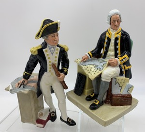 lot 82 image: Vintage ROYAL DOULTON Figurines - Captain Cook and The Captain