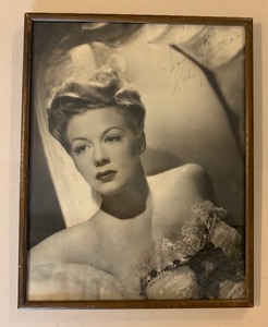 lot 192 image: Vintage Old Hollywood BETTY HUTTON Autographed  Signed Photograph Print