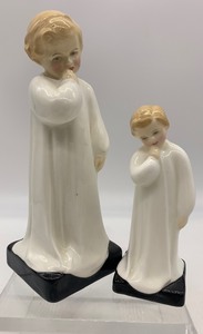 lot 175 image: Vintage ROYAL DOULTON Figurines -  Same Figurine in 2 Sizes