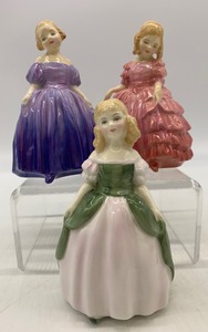 lot 172 image: Vintage ROYAL DOULTON Bone China Figurines - Qty 3