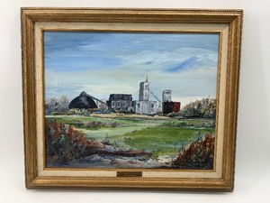 lot 117 image: Large Original Oil Painting Hollinger Gold Mine