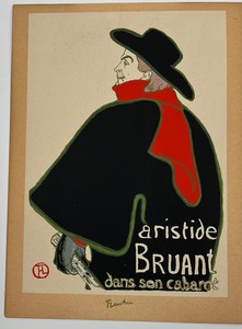 lot 35 image: HENRI DE TOULOUSE-LAUTREC - French Impressionist - Aristide Brauant Dans Son Cabaret - Signed Lithograph